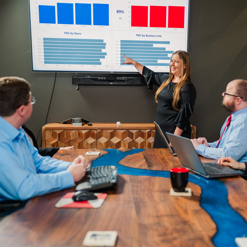Cornerstone Data data visualization client meeting